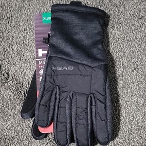 HEAD Black Winter Gloves